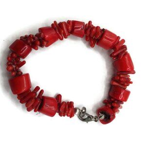 Unisex Handmade Natural Ruby Stone Bracelet Spiritual Amulet